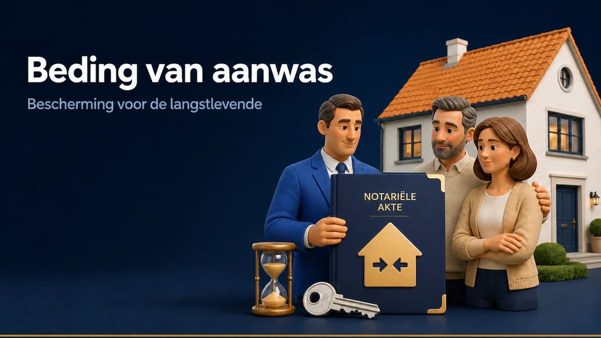 Samenwonende partners beschermen elkaar met een beding van aanwas voor hun woning