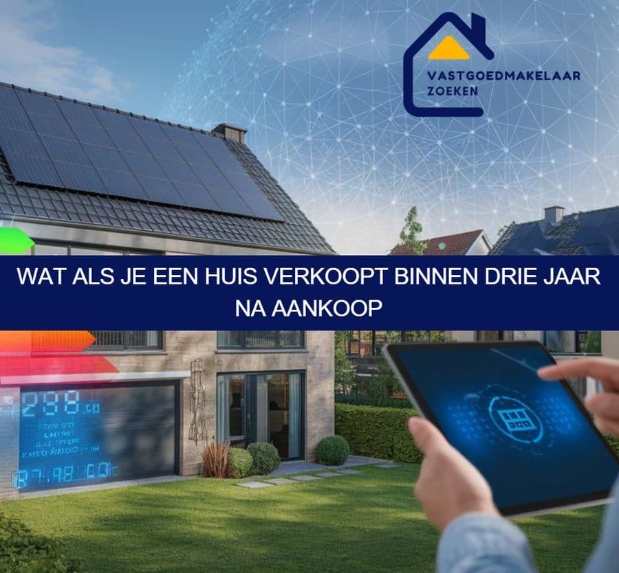 Wat als je een huis verkoopt binnen drie jaar na aankoop