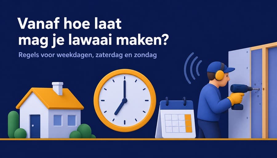 vanaf hoe laat mag je lawaai maken in België